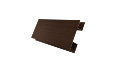 Планка H-образная стыковочная сложная 0,45 Print Elite Choco Wood TwinColor (2м)