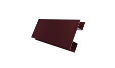 Планка H-образная стыковочная сложная Grand Line 0,5 Satin Matt RAL 3005 красное вино (2м)