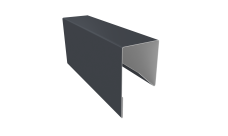 Планка П-образная заборная 17 Grand Line 0,5 PurPro Matt 275 RAL 7024 мокрый асфальт (2м)