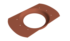 Приемник воды круглый Vortex Project 146мм RAL 8004 терракота