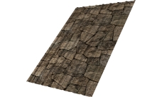 Профнастил С10A Grand Line 0,45 Принт Элит Королевский камень TwinColor