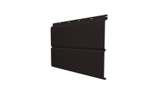 Софит ЭкоБрус 0,345 Grand Line с перфорацией 0,5 Satin Matt RAL 9005 черный