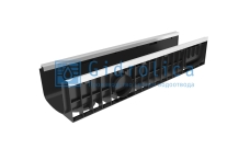 Лоток водоотводный Gidrolica Standart Plus ЛВ-20.24,6.18,5 - пластиковый (усиленный) (8204)